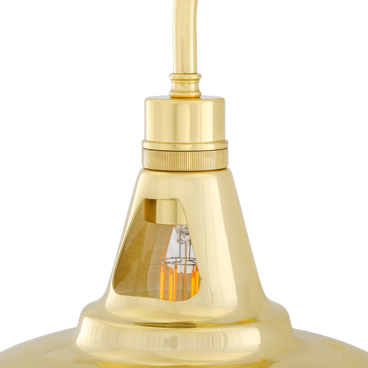 Antique Brass Industrial Wall Light - Geneva Collection