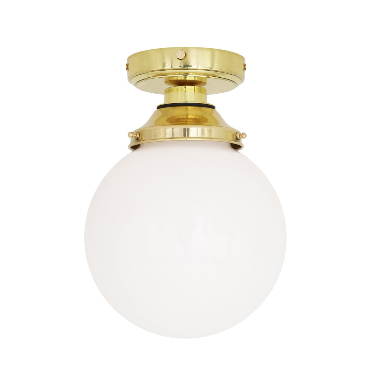 Deniz Vintage Brass Globe Ceiling Light