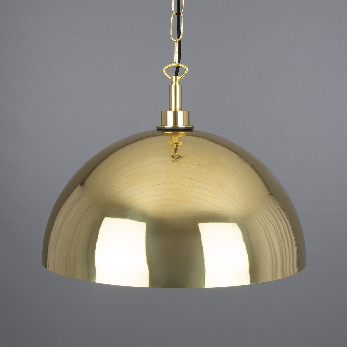 Hydra Antique Brass Pendant Light with Clear Teardrop Glass Shade