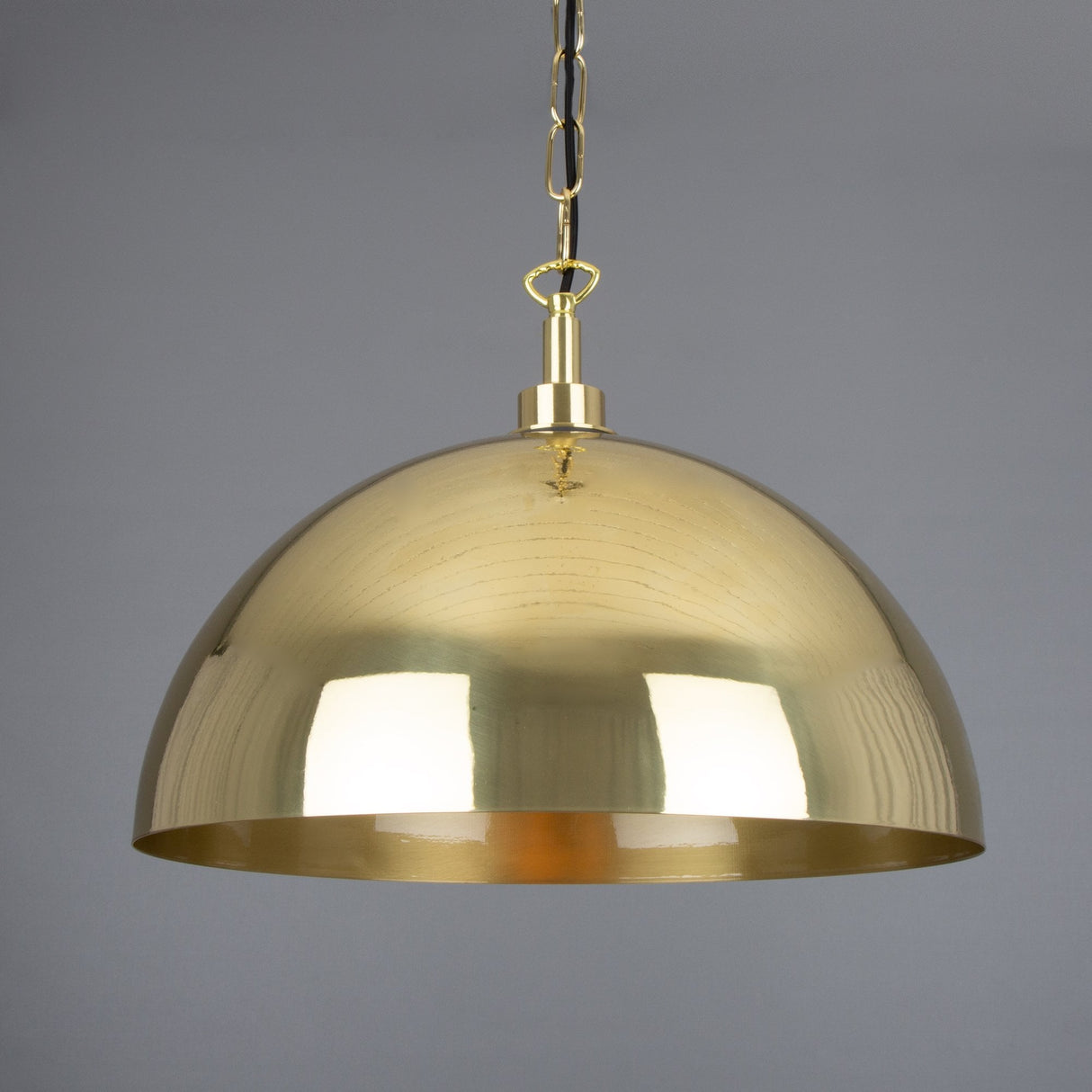 Hydra Antique Brass Pendant Light with Clear Teardrop Glass Shade
