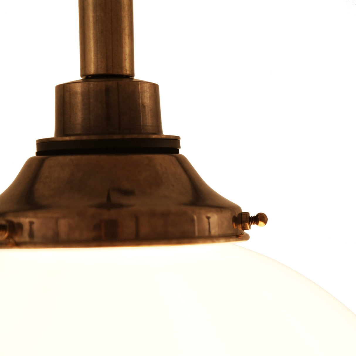 Antique Brass Pelagia 30cm Globe Pendant Light