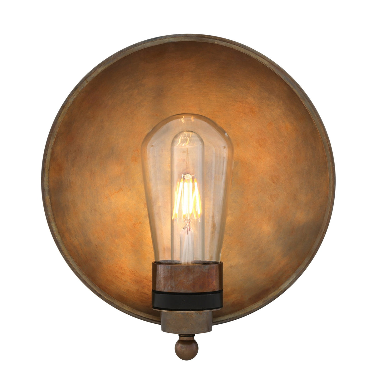 Antique Brass Galit Wall Light with Clear Glass Shade