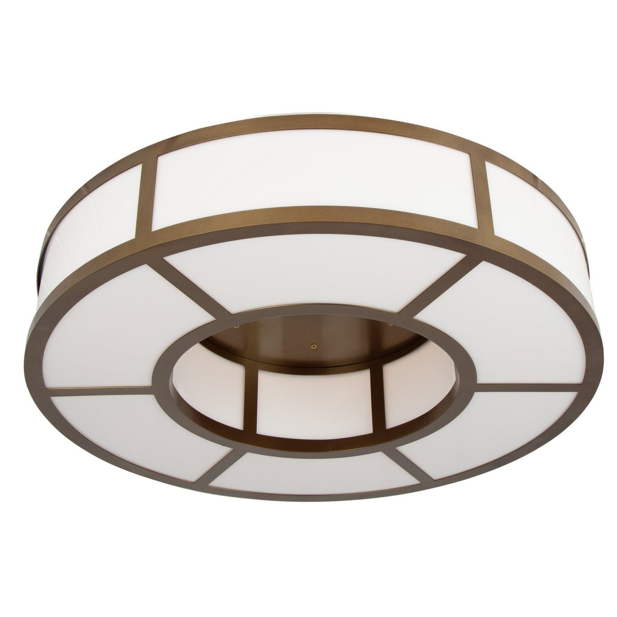 Norman Black Brass Ceiling Light with Integrated LED