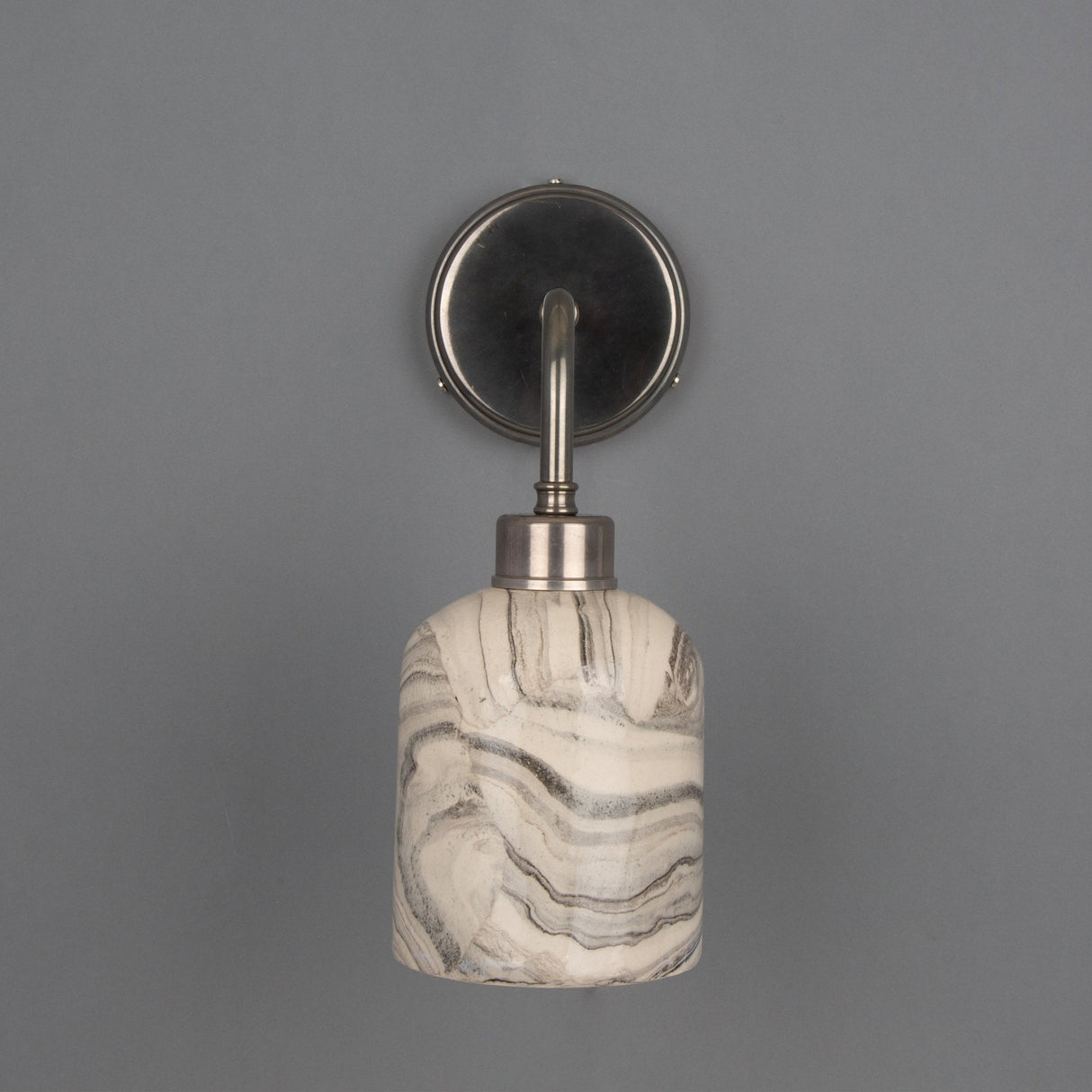 Osier Wall Sconce - Marbled Finish, Antique Brass