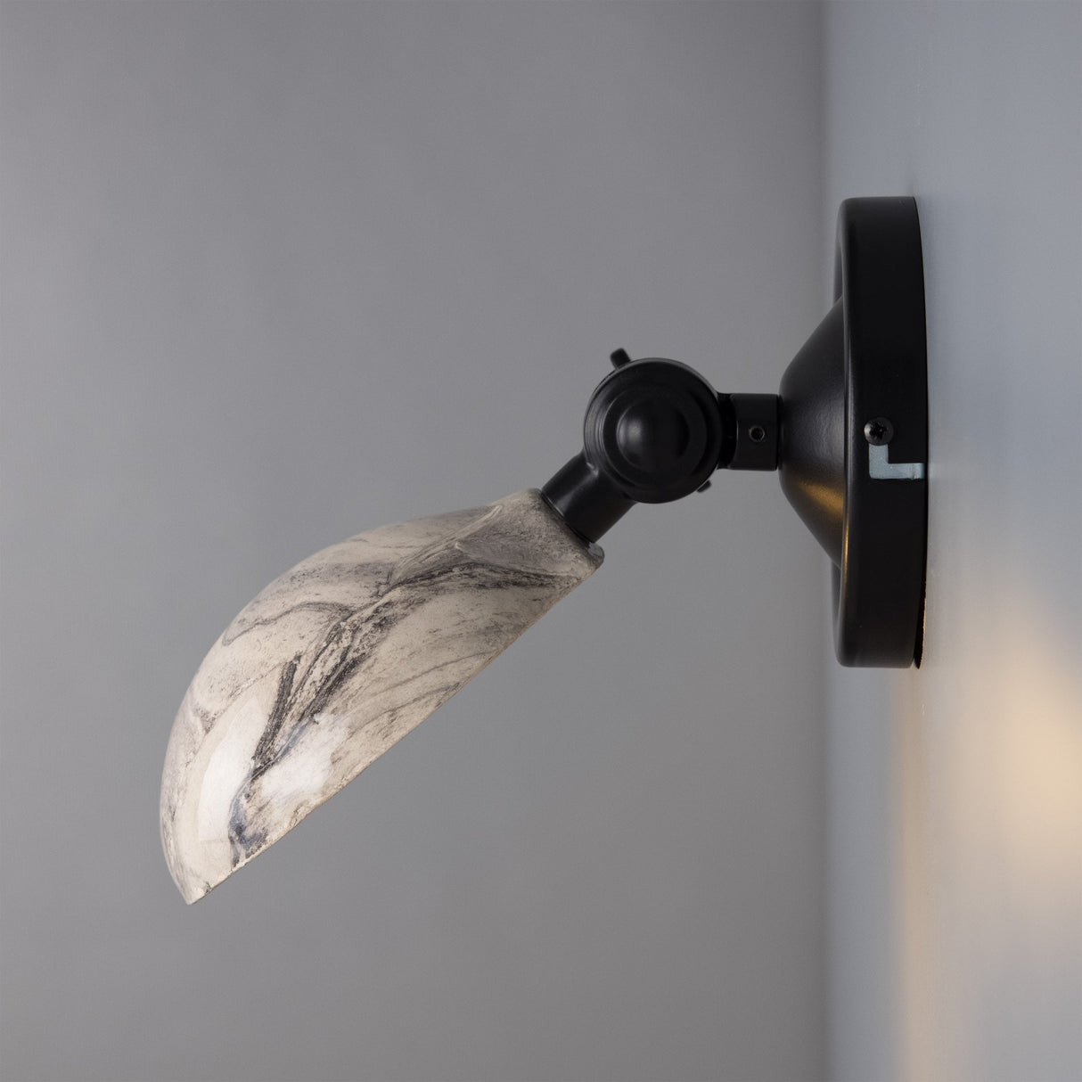 Marbled Coco Brass Wall Sconce