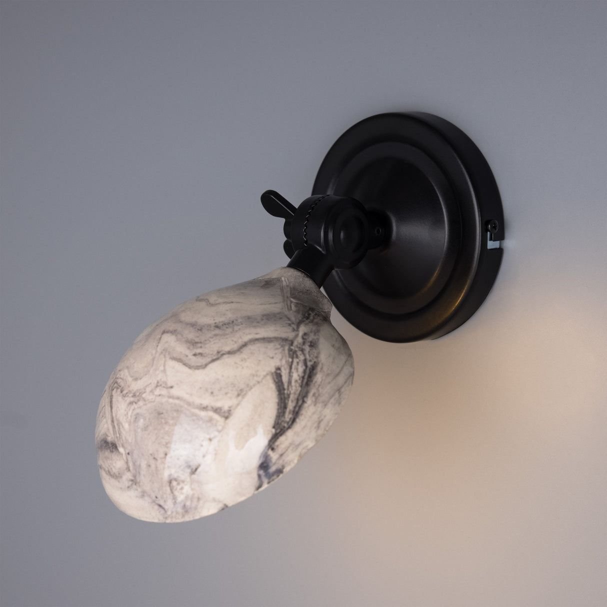 Marbled Coco Brass Wall Sconce