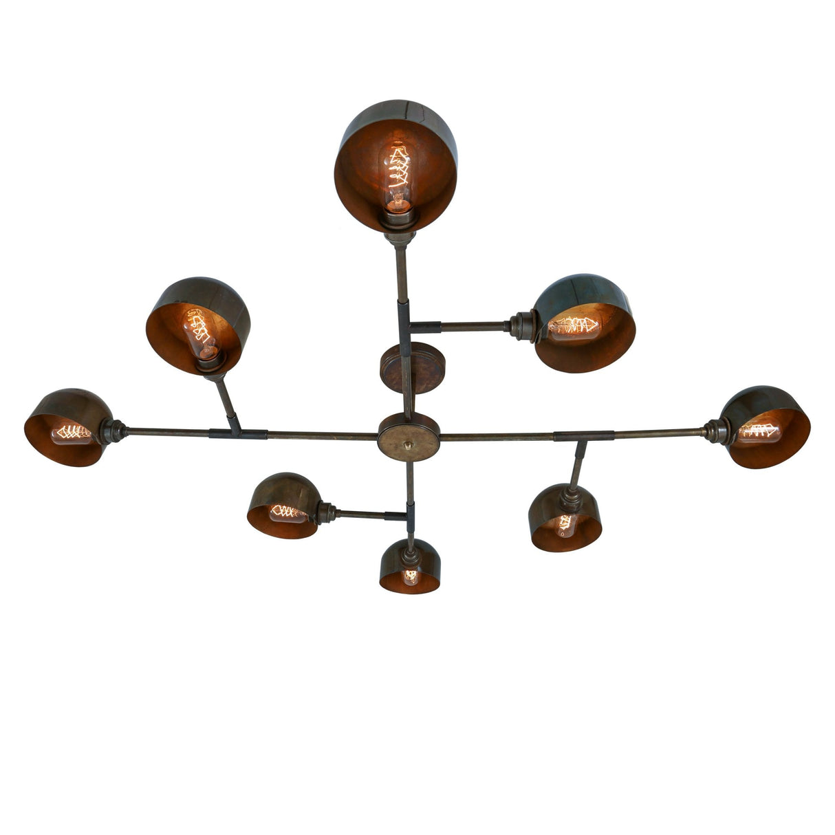 Vintage Santa-Anita 8 Light Brass Chandelier