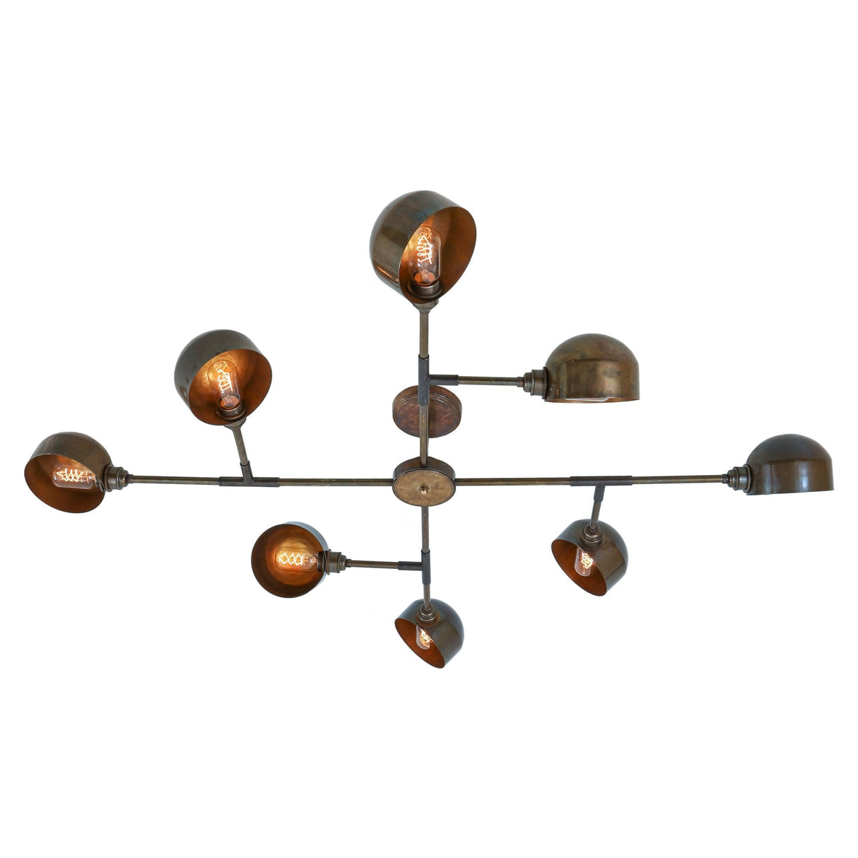 Vintage Santa-Anita 8 Light Brass Chandelier
