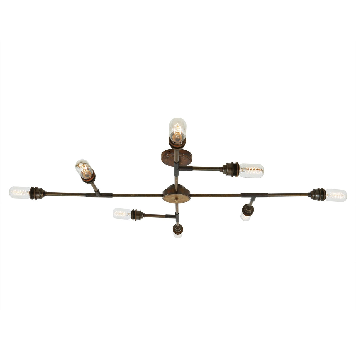 Luxora 8-Arm Antique Brass Chandelier