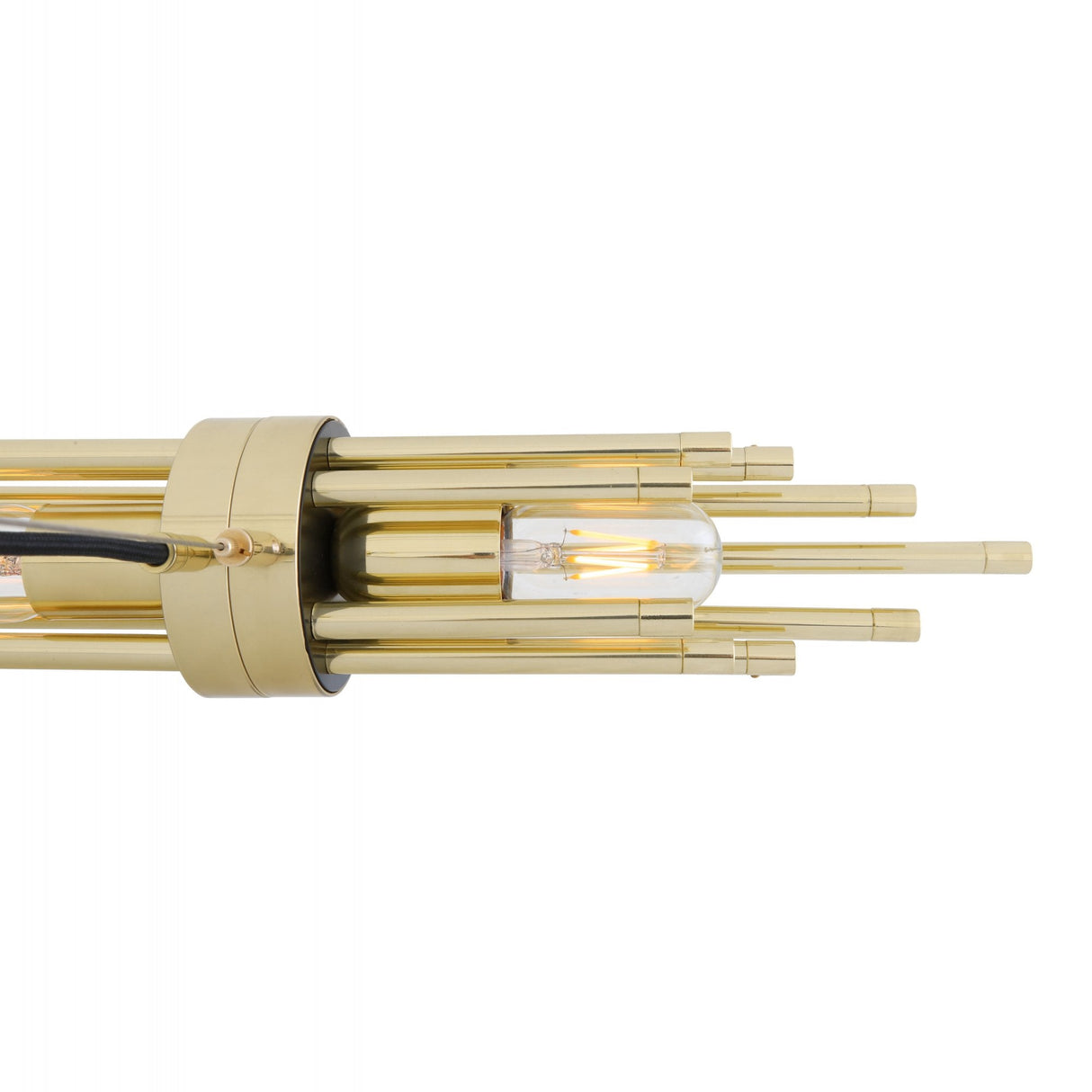 Elegant Brass Victoria Chandelier with Cylindrical Design