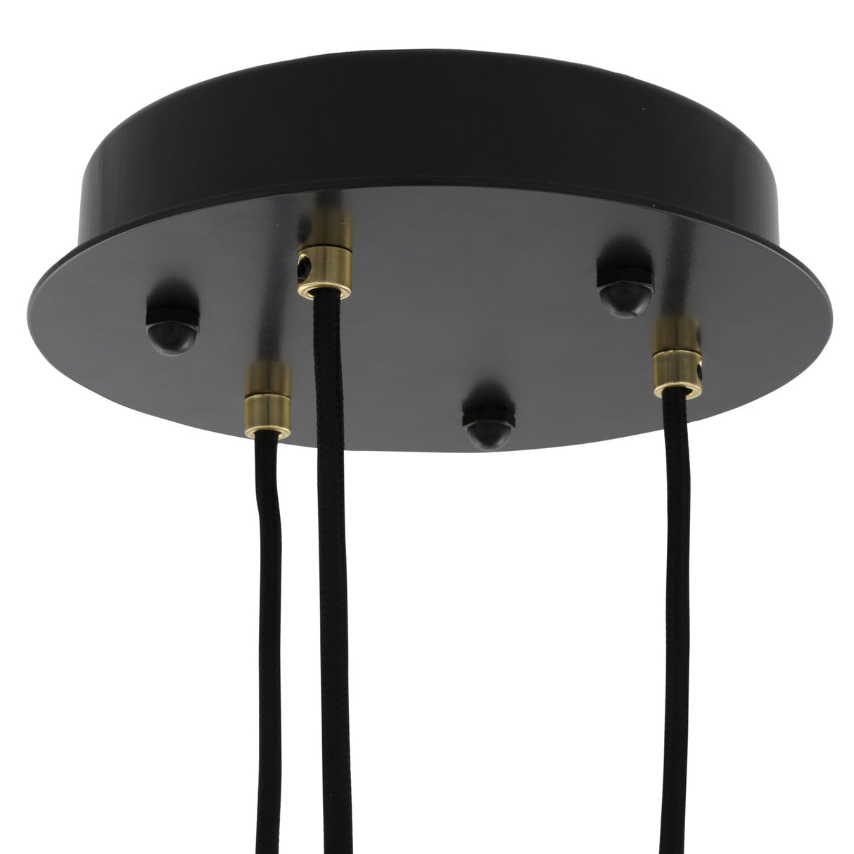 Agusta Artisan Trio Pendant, Antique Brass & Clear Glass