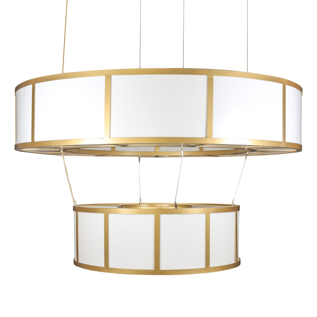 Santa Fe 2-Tier Bronze Chandelier - Grand Opal Elegance