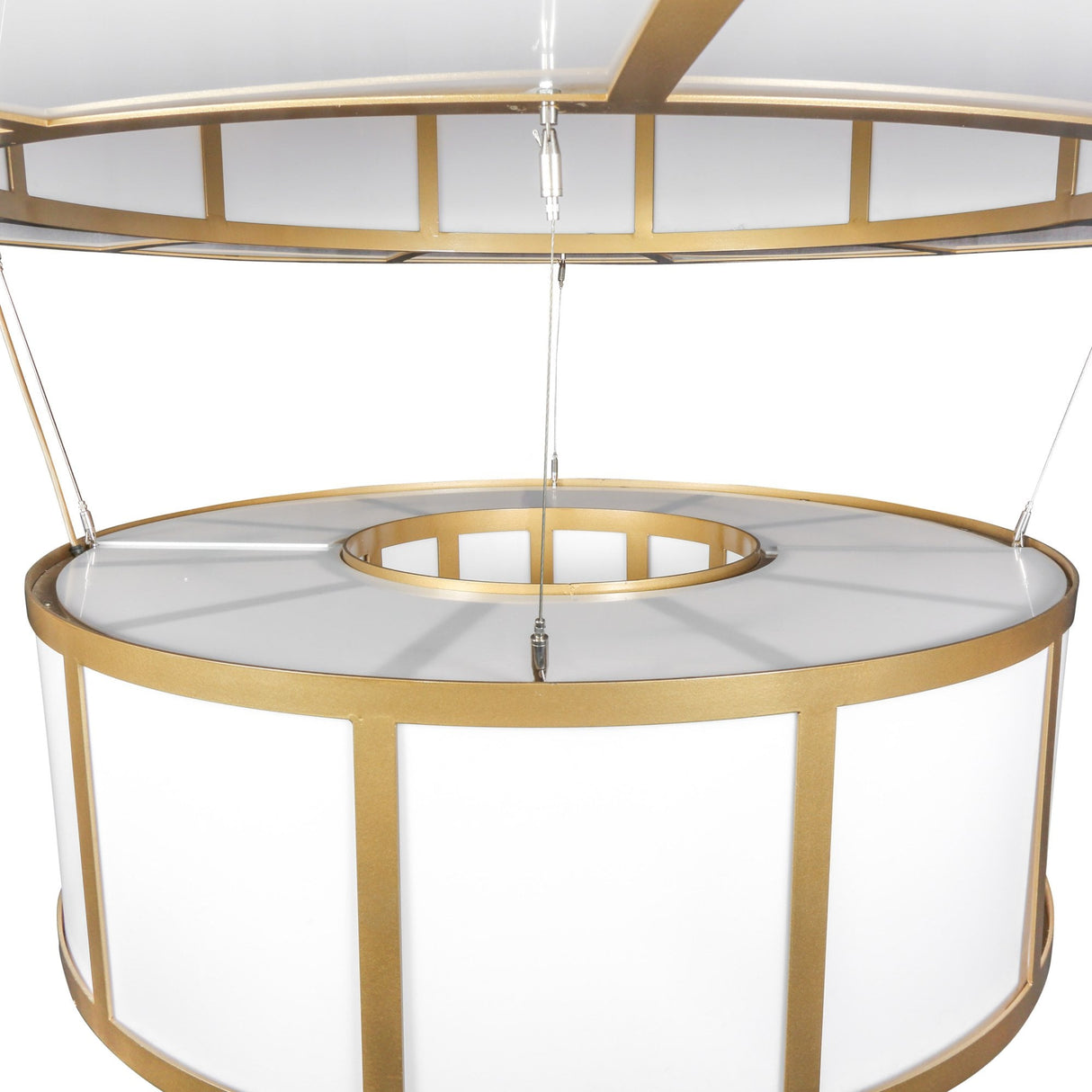 Santa Fe 2-Tier Bronze Chandelier - Grand Opal Elegance