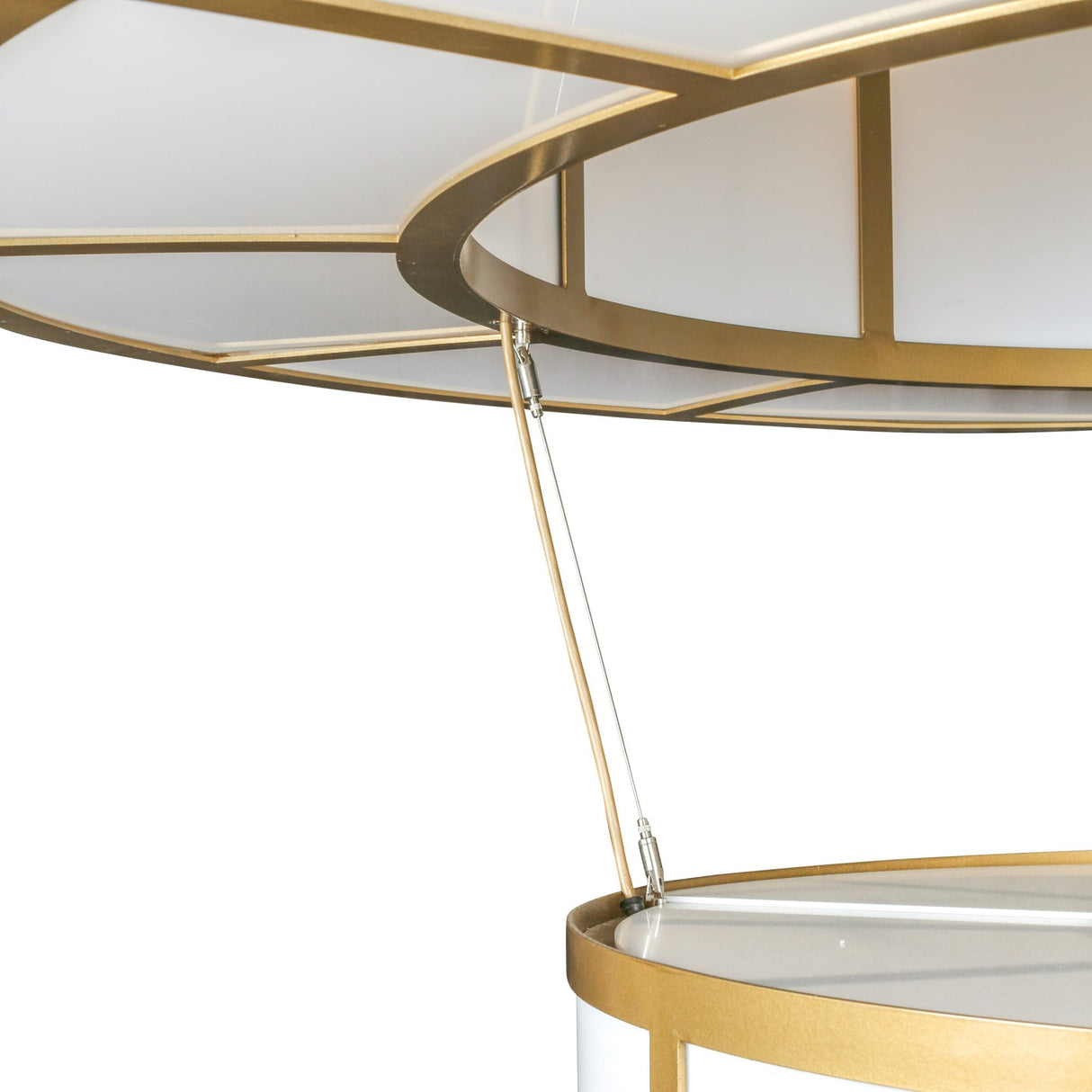 Santa Fe 2-Tier Bronze Chandelier - Grand Opal Elegance