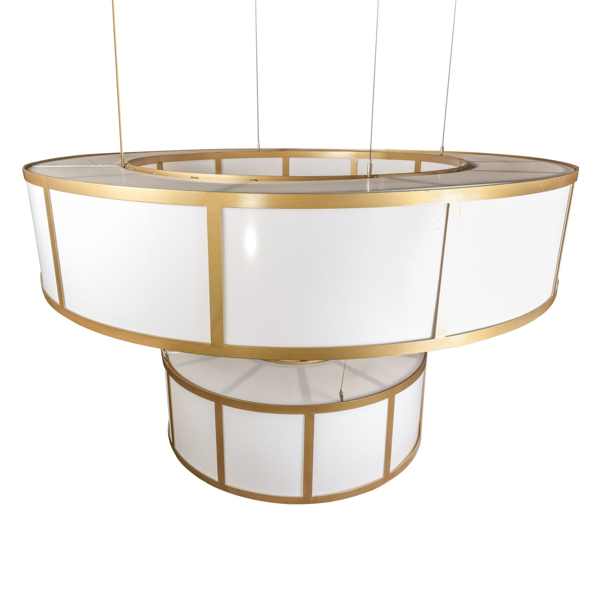 Santa Fe 2-Tier Bronze Chandelier - Grand Opal Elegance