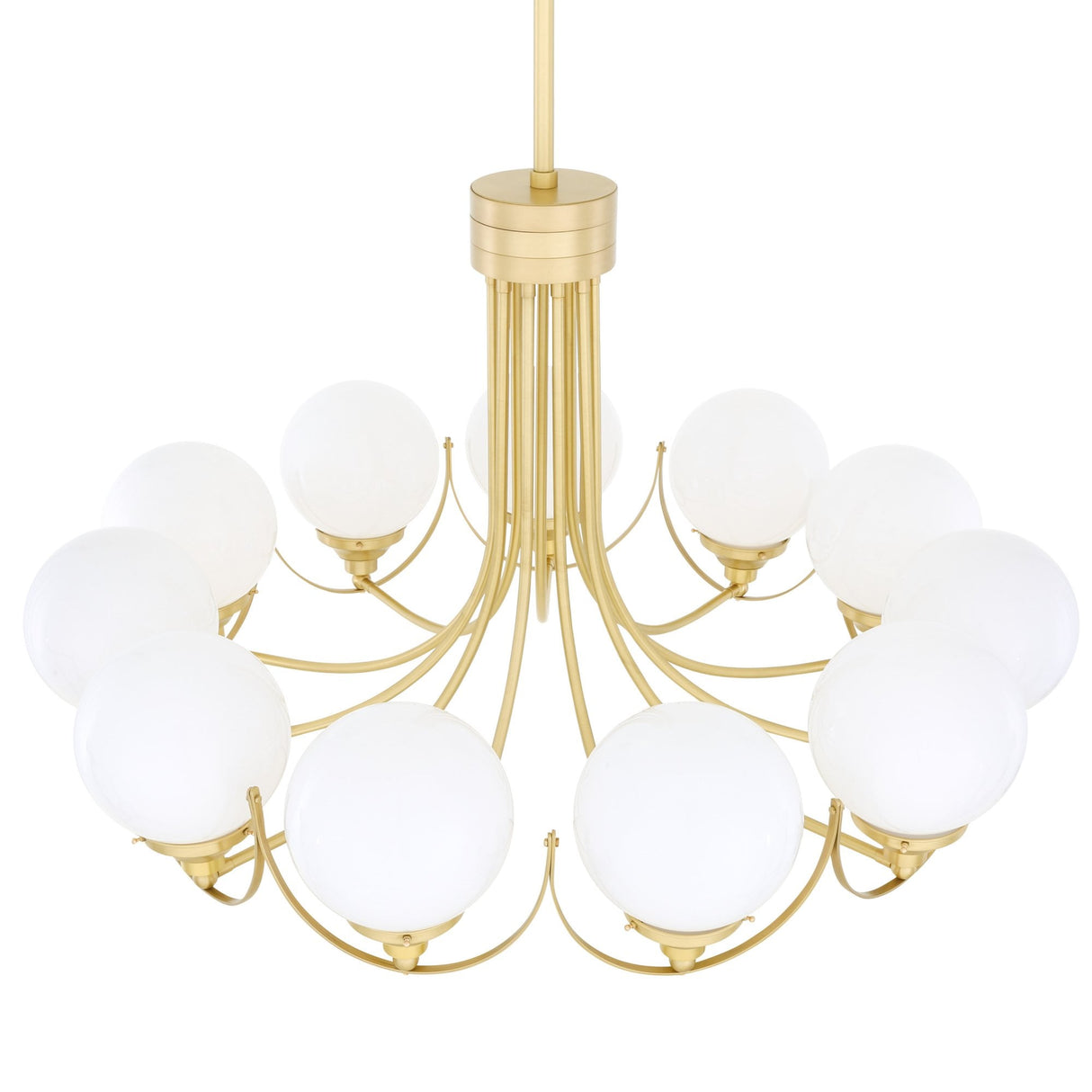 Wilmot Globe Chandelier in Antique Brass and Clear Glass
