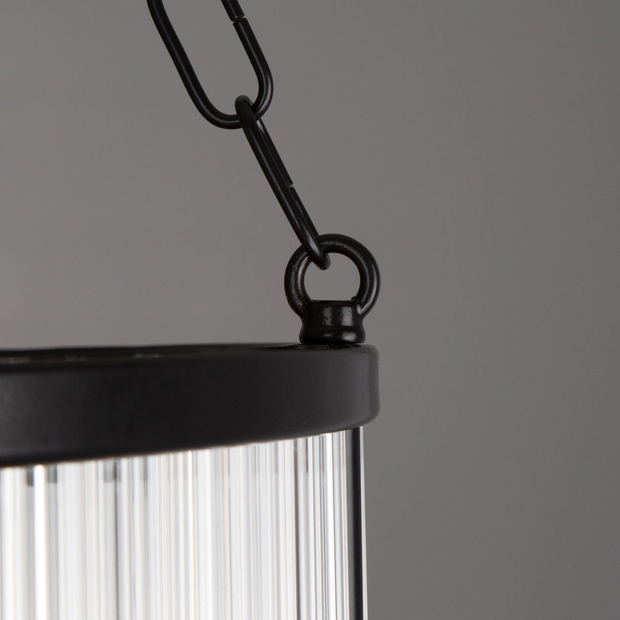 Elegant Two-Tier Caledon Chandelier in Matte Black