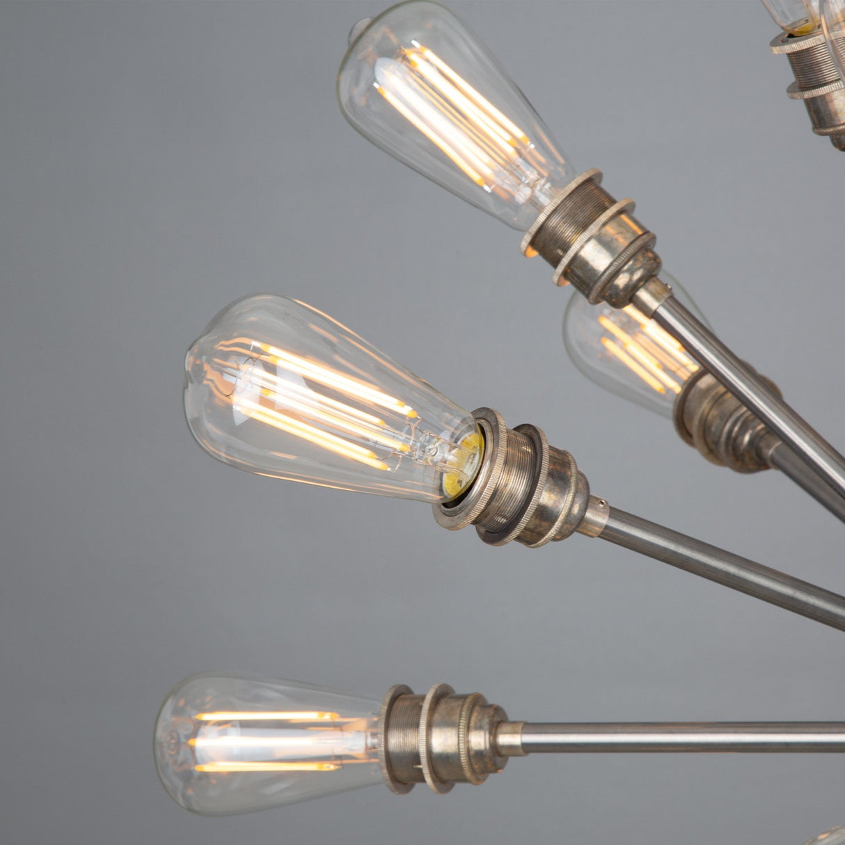 Sapporo Mid-Century Brass Sputnik Chandelier