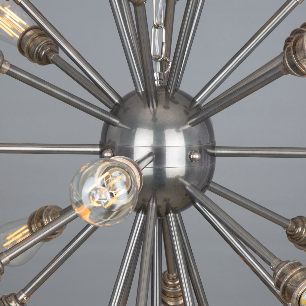 Sapporo Mid-Century Brass Sputnik Chandelier