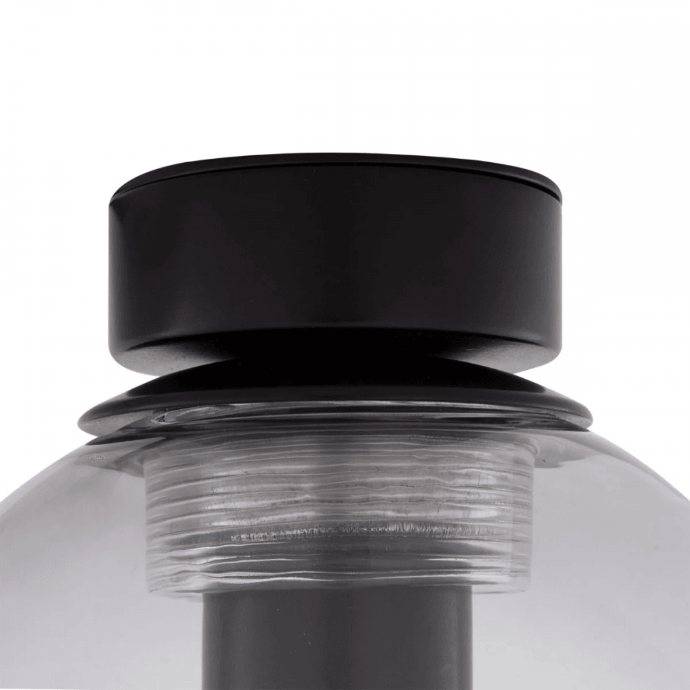 Antique Brass Venice Globe Ceiling Light with Clear Glass