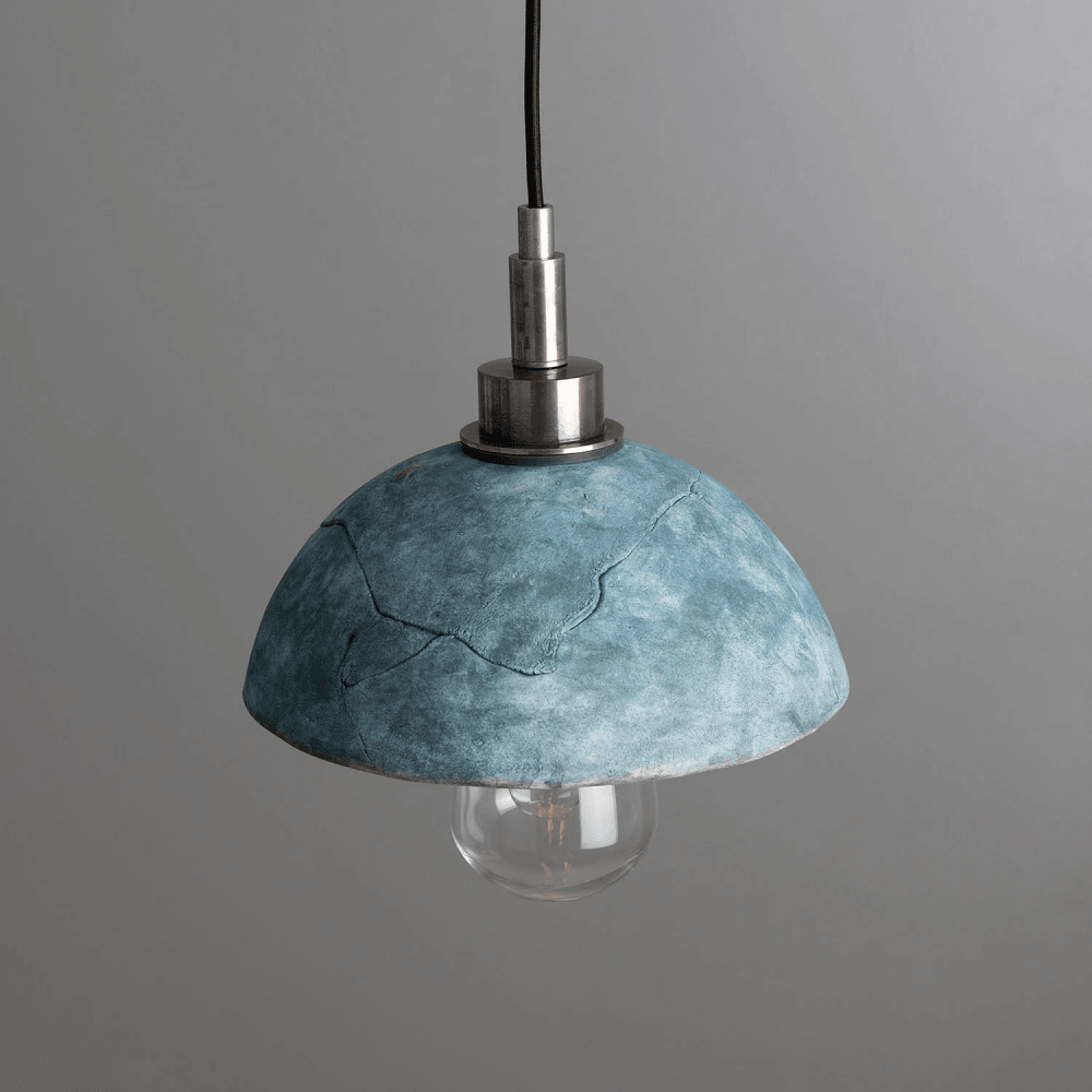 Blue Earth Kingii Pendant – Antique Brass Elegance