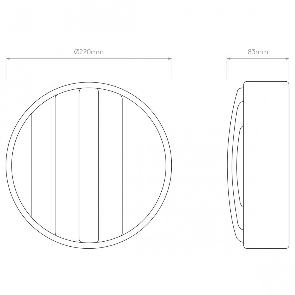 Montreal Round Stainless Steel Wall Light