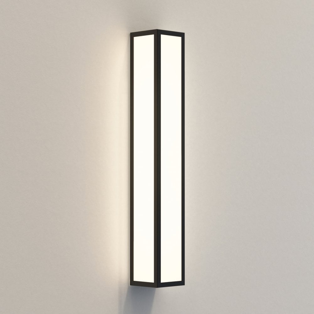 Salerno 520 Vertical LED Wall Light in Textured Black