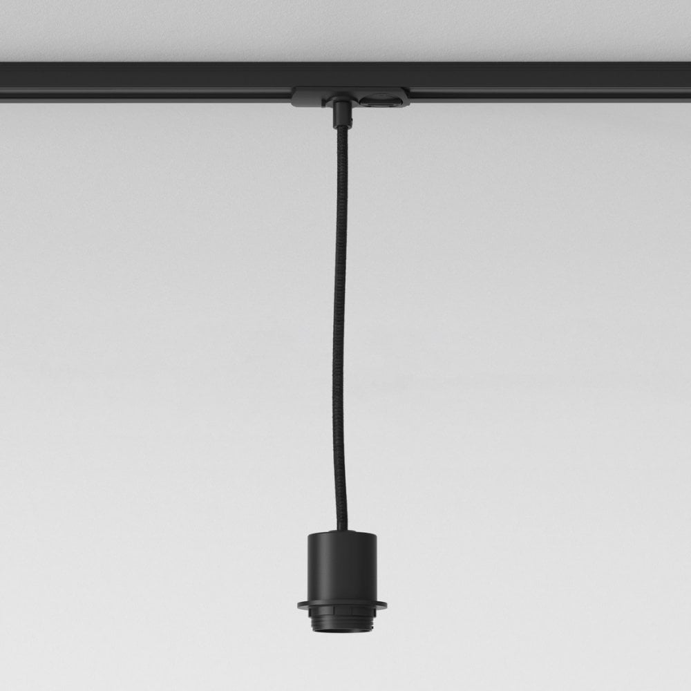 Sleek Matt Black Pendant Lighting Kit for Ceiling Mount
