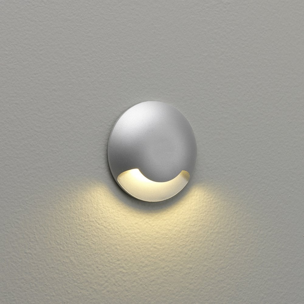 Sleek Silver One LED Wall Light