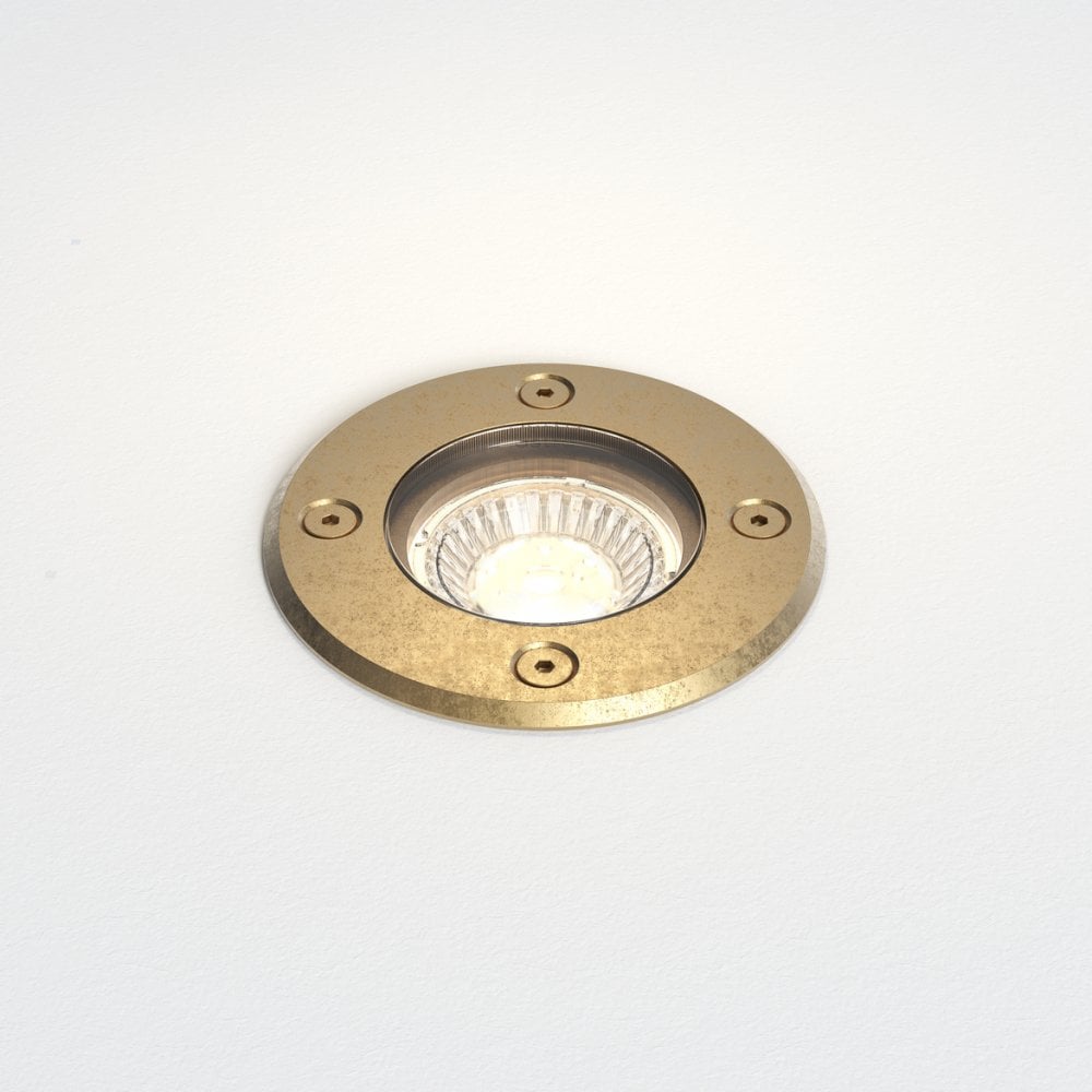 Gramos Solid Brass Round Ground Light