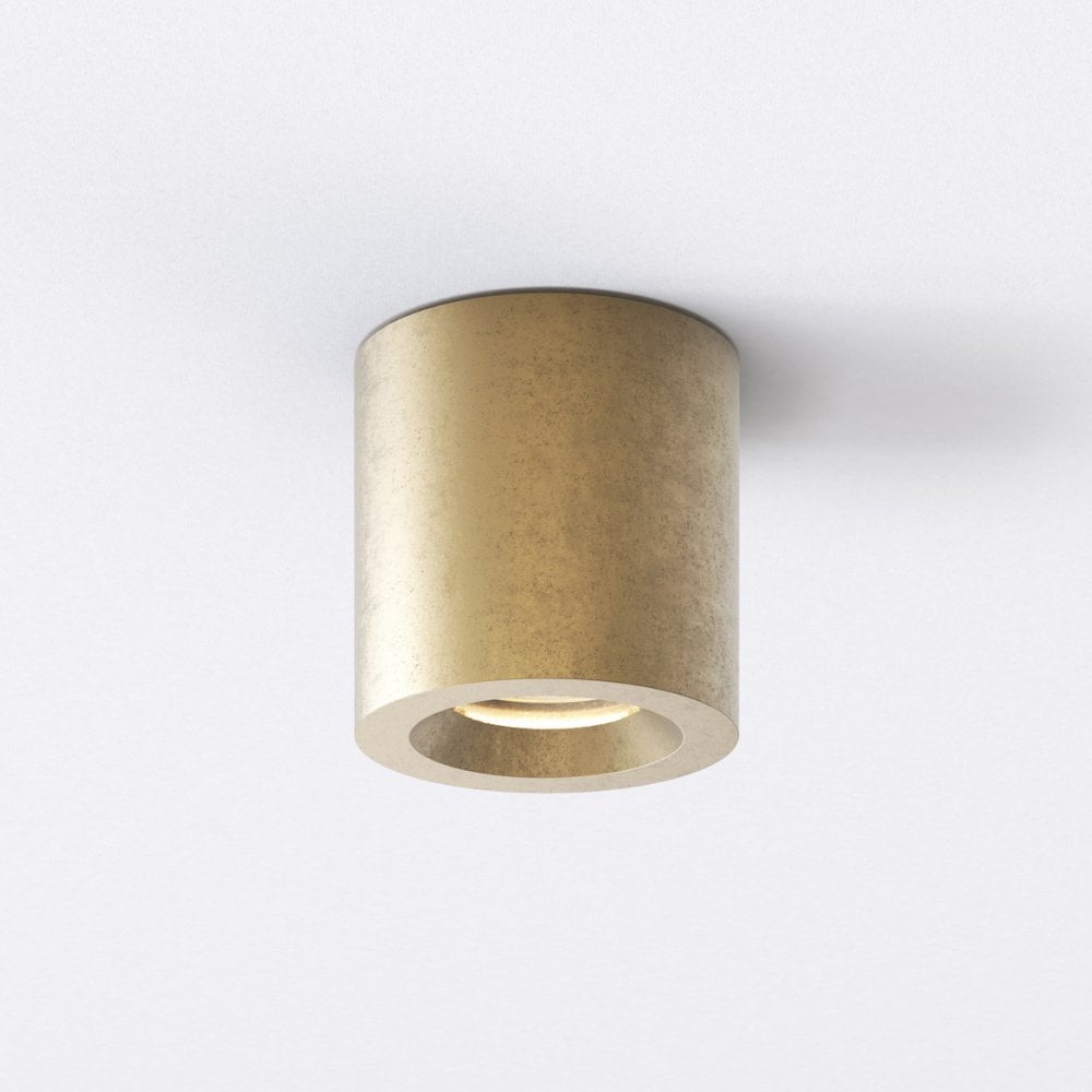 Kos Round Natural Brass Ceiling Light