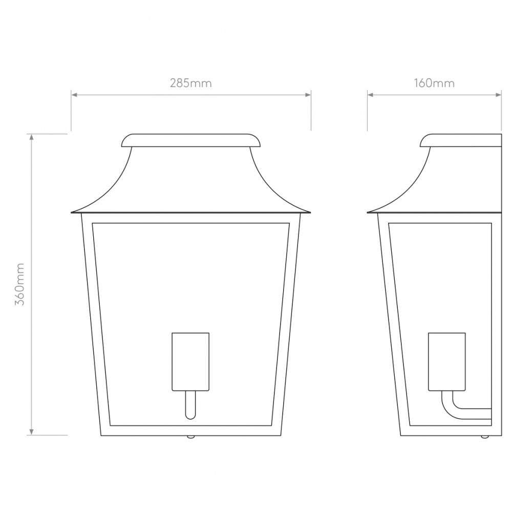 Richmond Wall Light in Textured Black Finish