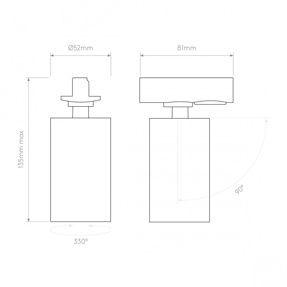 Sleek Minimalist LED Track Light - Matt White Finish