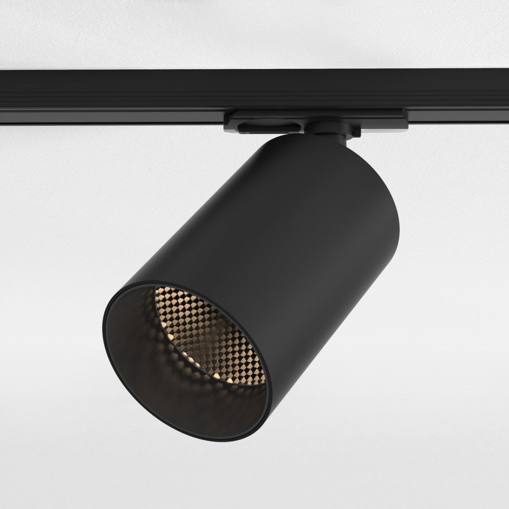 Sleek Matt Black LED Track Light