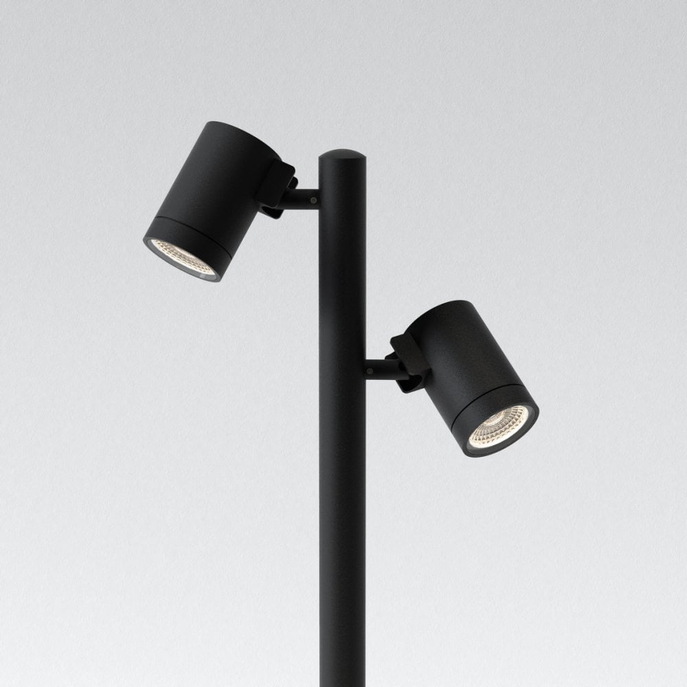 Bayville Twin Spike LED Spotlight - Textured Black Finish