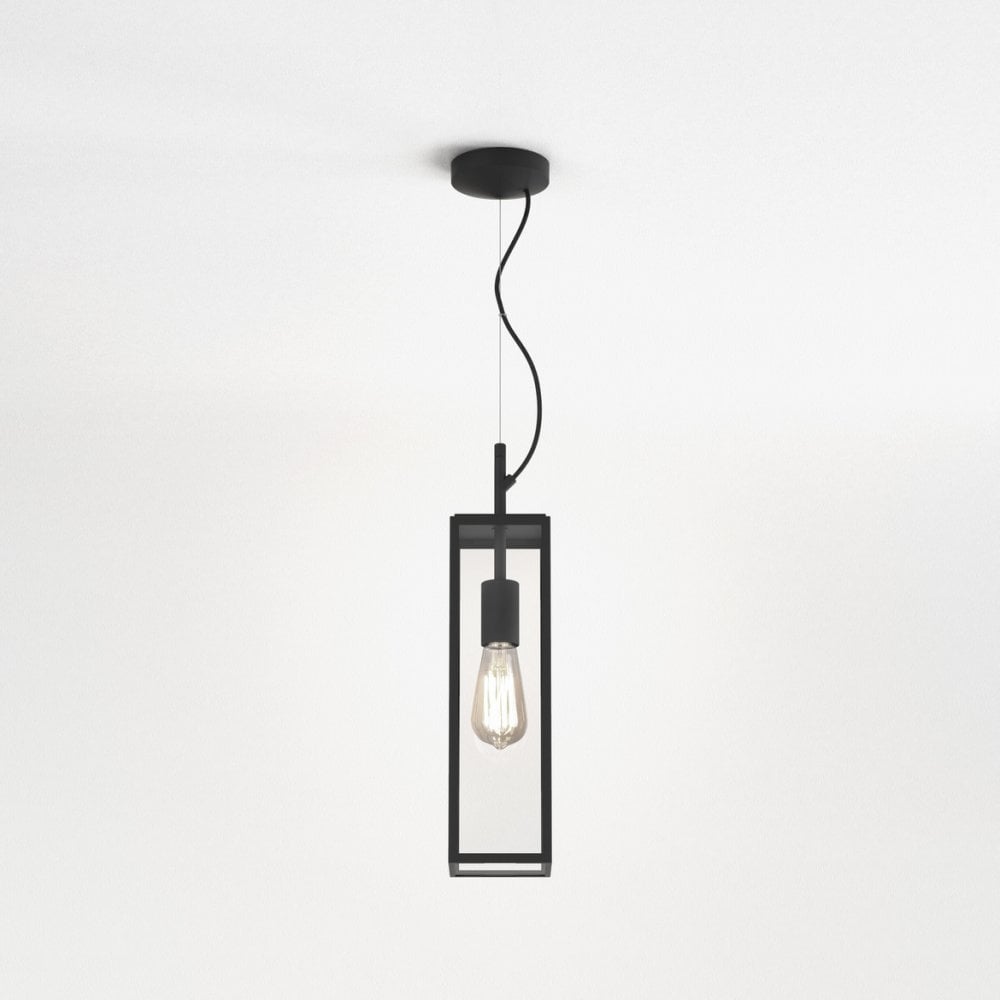 Textured Black Harvard Ceiling Pendant Light