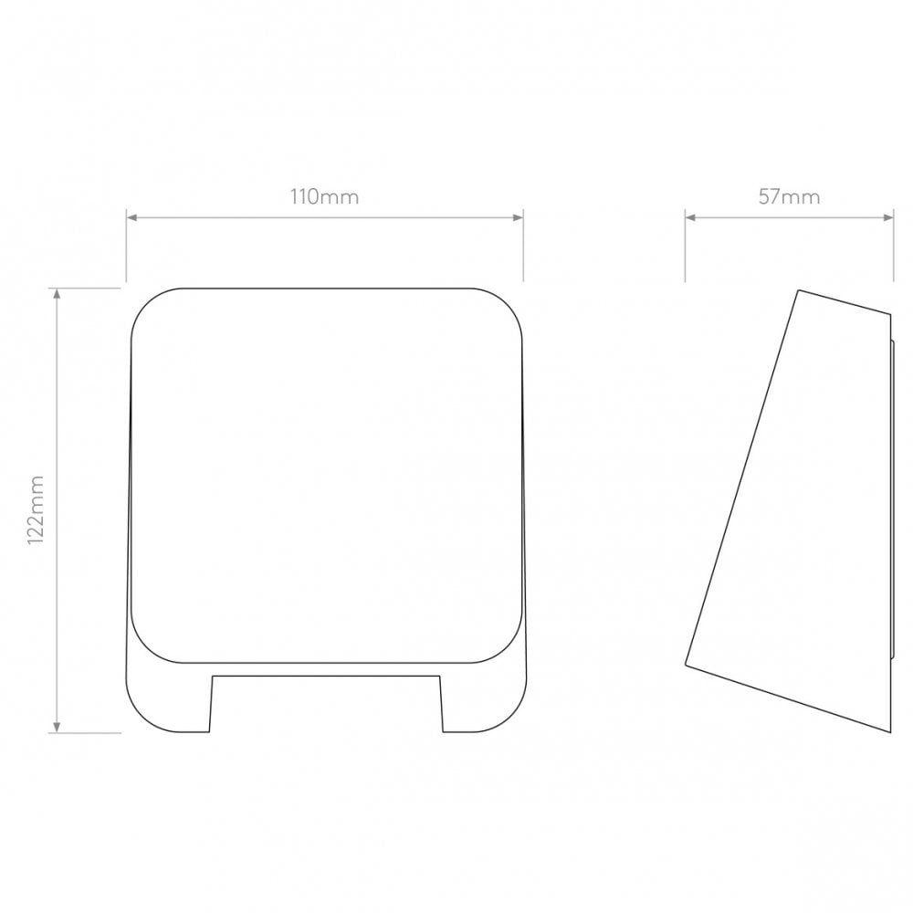 Elegant Incline Solid Brass Wall Light