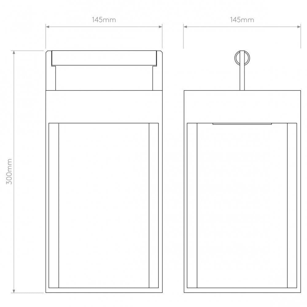 Kuro 250 Matte Black LED Pathway Light