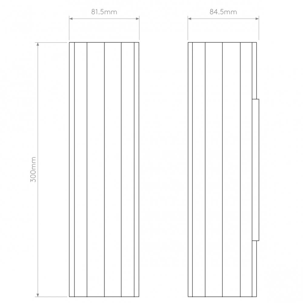 Eclipse 300 Matte Black Wall Sconce