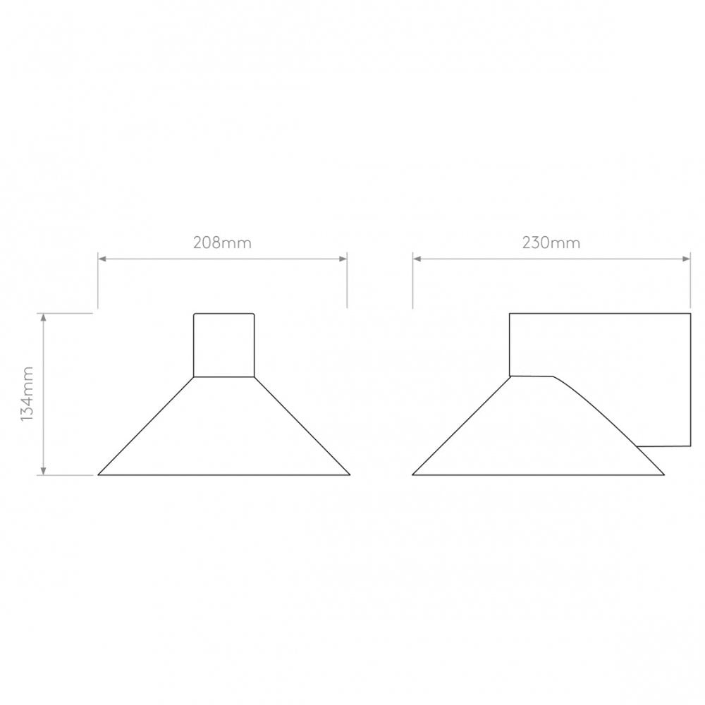 Sleek Chrome Cone Wall Light