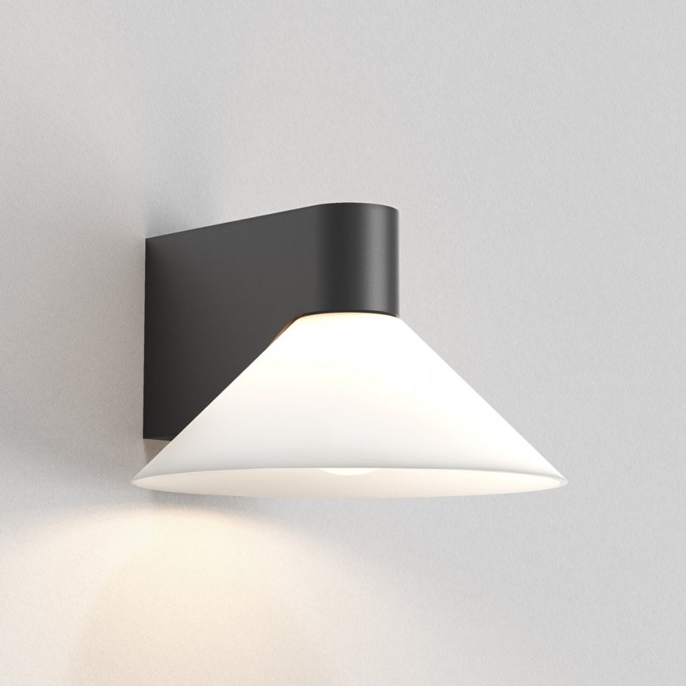 Sleek Black Cone Wall Light