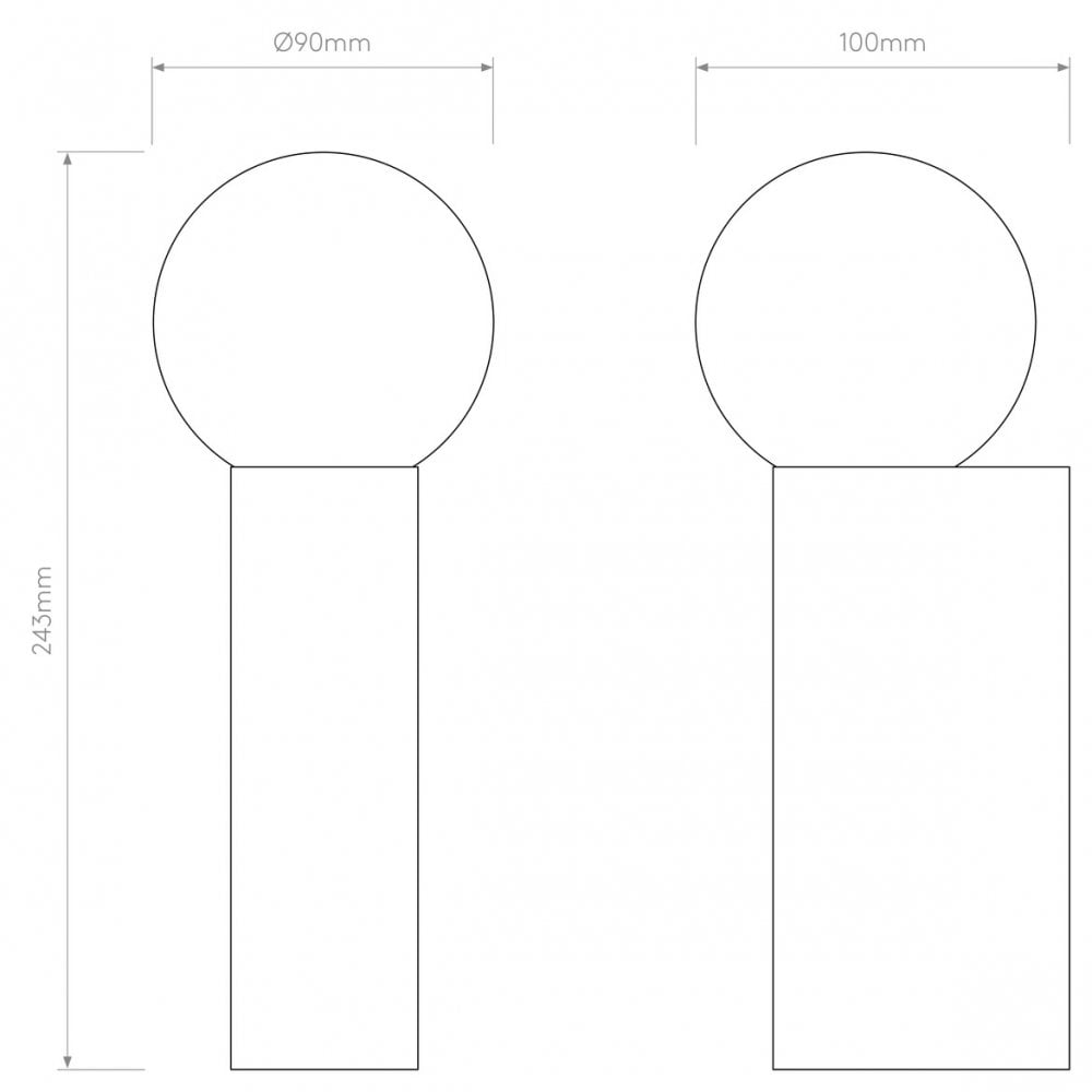 Ortona Matte Black Vertical Wall Sconce