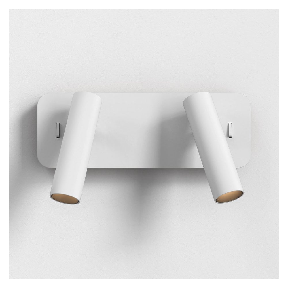 Enna Twin LED Wall Light - Matt White Finish