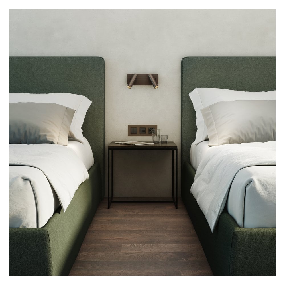 Bronze Enna Twin Wall Light with Integrated LED