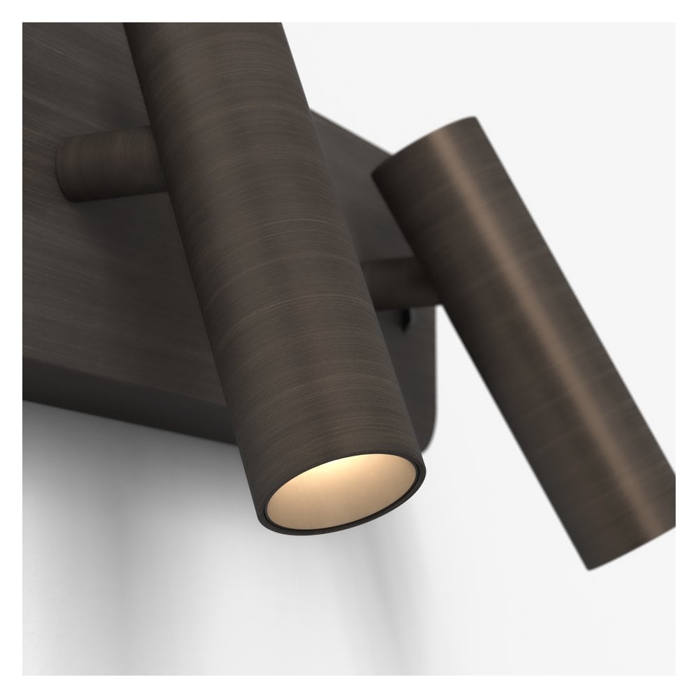 Bronze Enna Twin Wall Light with Integrated LED