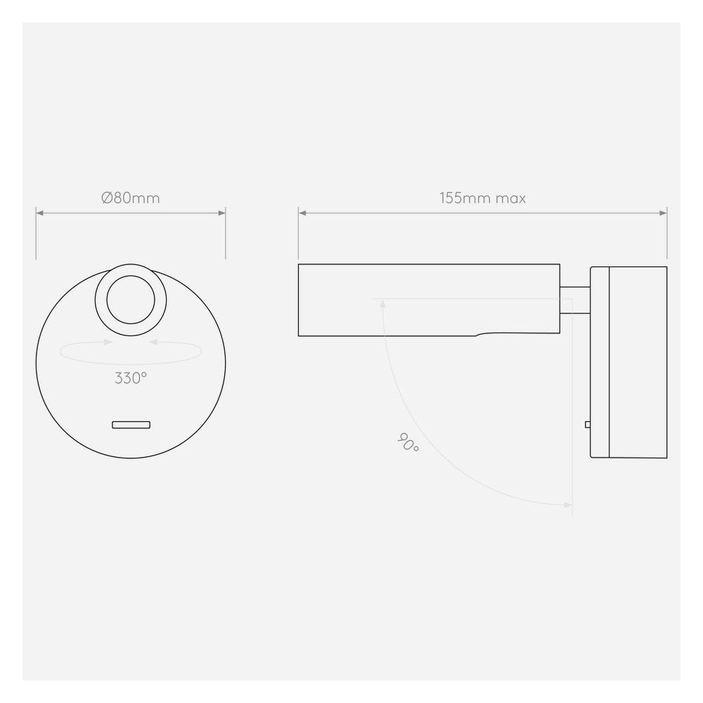 Matte White Enna LED Wall Light