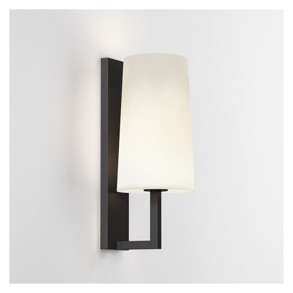 Riva 350 Sleek Matte Black Wall Light