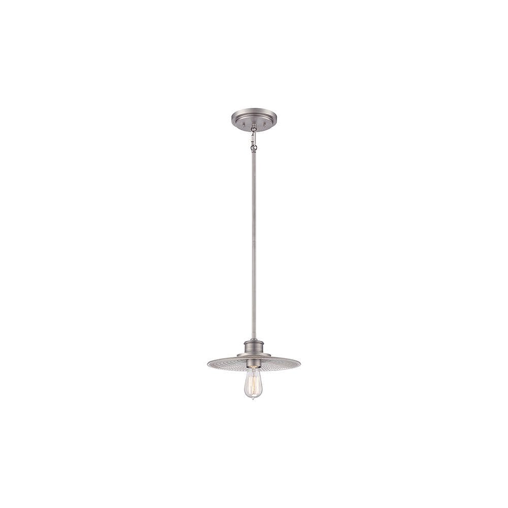 Antique Nickel Vintage Nautical Mini Pendant Light