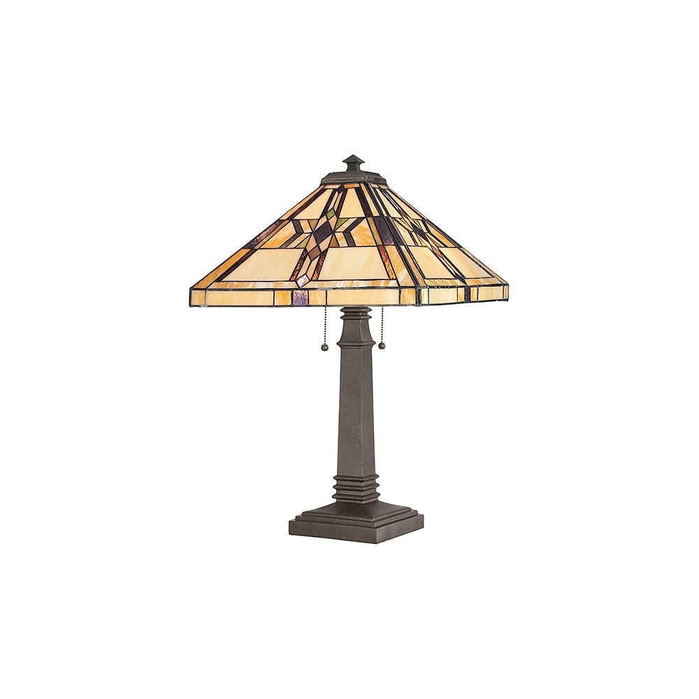 Finton Vintage Bronze Double Light Interior Table Lamp