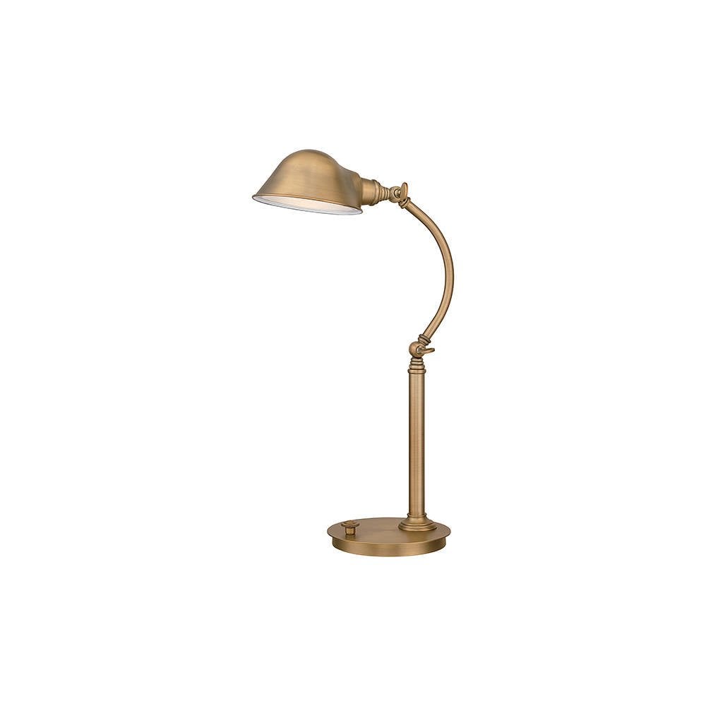 Aged Brass Thompson LED Task Table Lamp